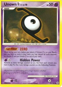 2x (pok-SW-072) Unown Z (U) Pokemon D&P Secret Wonders Card # 72 - Picture 1 of 1