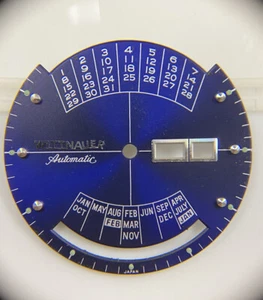 Original Wittnauer “2000” Y6404-13 Cal. Calendario perpetuo W102 esfera azul - Imagen 1 de 9