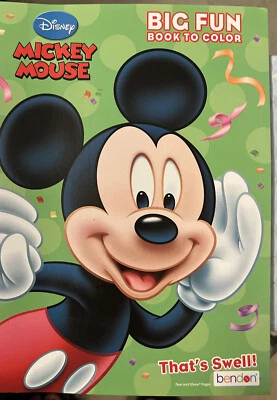 Activity Books Mickey Mouse ''That's Swell!'' Coloring 80 Pages Foto 1 de 2