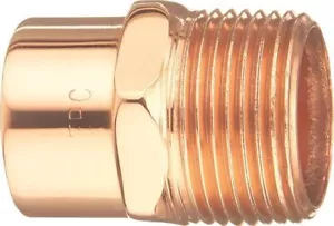 Male Adapter, No W 01131P10, Mueller Industries PACK of 10 - Picture 1 of 1