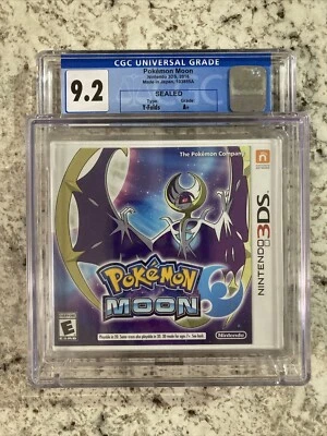 Pokémon Moon (Nintendo 3DS, 2016)Graded CGC 9.2 Sealed/New - Image 1 of 3