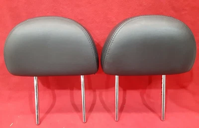 2004 - 2008 Nissan Maxima Leather Front Left Right Headrest Set Black - Image 1 of 4