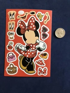 Disney Make Your Own Character Face - Minnie Mouse Stickers 1 Sticker Page - New - Picture 1 of 1