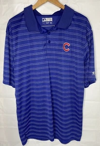 Chicago Cubs Polo Shirt Blue MLB Golf Casual  Baseball Adult Size XL - Picture 1 of 9