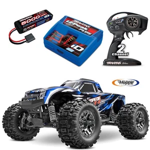 TRAXXAS Stampede 4x4 VXL Blau + 1x 2S 5000 mAh Akku und 4A ID Lader Traxxas - Bild 1 von 8