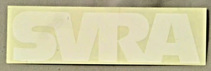 SVRA Sticker. 8.5" x 2.5" White Letters - Picture 1 of 1