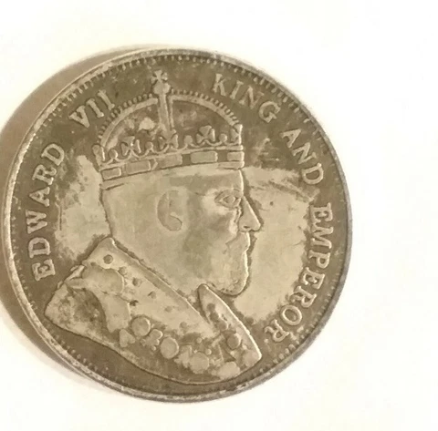 1866 British Colony Hong Kong King Edward VII Silver Dollar Peice very Rare Cover