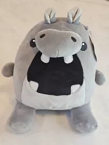 Jazware 12" Jungle Hippo Stuffed Animal Plush New With Tag - Picture 1 of 5