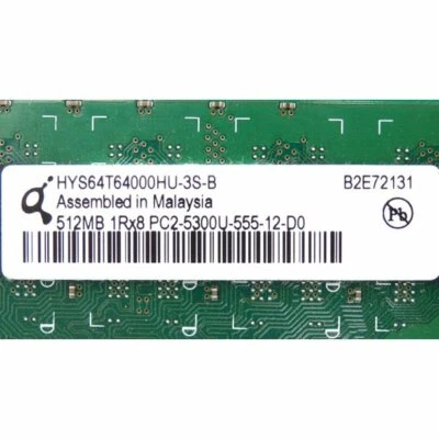 HP 512MB DDR2 PC2-5300 667MHz 240pin CL4 377725888 377725-888… - Image 1 of 3