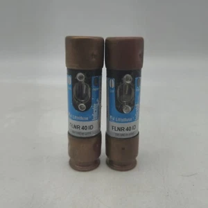 2x Littlefuse FLNR-40-ID Ul Class Fuse, Rk5 Class, Flnr Series, Time-Delay, 40A - Picture 1 of 7