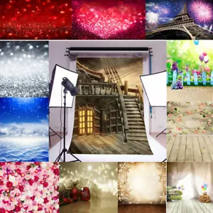5X7FT/3X7 FT Vinyl Background Studio Props Baby Variety Wood Photo Backdrop US - Picture 1 of 85