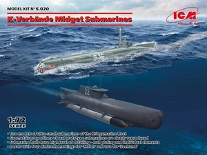 K-Verbände Midget Submarines (Plastic model kit) 1/72 ICM S.020 - Picture 1 of 7