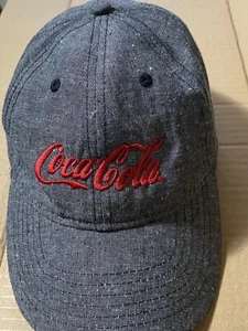 Coca-Cola 90’s 2000 Employee Uniform Gray & Red Baseball Hat Cap Adjustable - Picture 1 of 5