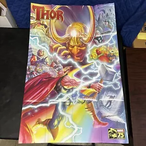 Marvel Comics Thor Promo Poster 2014 Folded 24x36 Unused Alex Ross - Picture 1 of 3