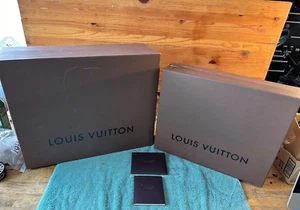 Pair of Empty Louis Vuitton Brown Parnassea Purse Tote Gift Boxes Original READ - Picture 1 of 16