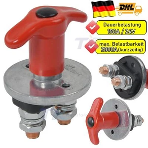Trennschalter Batterie Hauptschalter Batterietrennschalter 2000A 12V/24V PKW LKW - Bild 1 von 18