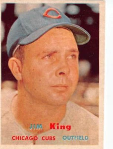 1957 Topps #186 Jim King EXMT p2s-13349 - Picture 1 of 2