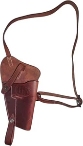 WWI WWII M3 Leather Shoulder Holster | Fits .45 .38 ACP 1911 Colt Style - Picture 1 of 29