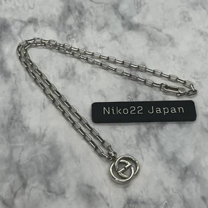 Gucci pendant necklace interlocking GG logo sterling silver 925 No Box - Picture 1 of 6
