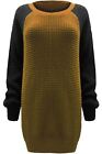 Ladies Chunky Knitted Long Sweater Oversized Womens Jumper Dress Long Sleeve Top