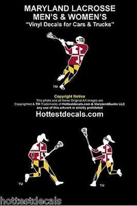 Maryland Lacrosse Decal Sticker Car Boy's Men's Girl's Women's LAX MD Flag NCAA - Picture 1 of 9