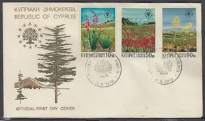 Cyprus Scott 343-5 FDC - European Nature Conservation Year - Picture 1 of 1