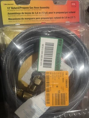 Mr. Heater F273720 12 Foot Natural Gas and Propane Gas Hose Assembly 3/8' Female - Image 1 of 2