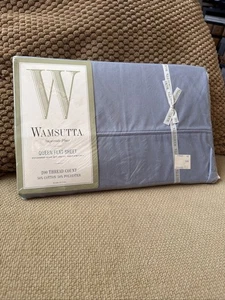 Wamsutta Queen Flachbettlaken Blau Neu 200 Fadenzahl Vintage - Bild 1 von 5