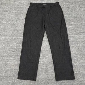 Vintage Banana Republic Hose Herren 33 x 33 Wollmischung Flanell weites Bein anthrazit - Bild 1 von 12