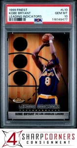 1999 FINEST LEADING INDICATORS #L10 KOBE BRYANT HOF POP 3 PSA 10 - Picture 1 of 3