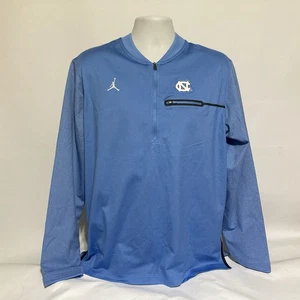 Maglione Nike North Carolina Tar Heels 1/4 Zip Uomo XL Blu Dri-Fit Performance - Foto 1 di 8