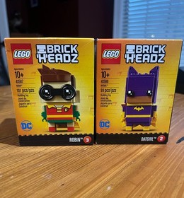 LEGO BrickHeadz Batgirl 41586 & Robin 41587 Brand New