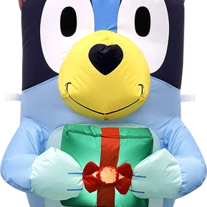 Bluey 1.52m Bluey with Present Xmas Christmas Inflatable - Limited Edition - Bild 1 von 1
