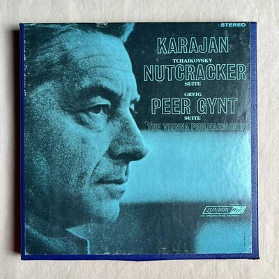 KARAJAN Nutcracker Suite / Peer Gynt Suite 1965 7" Reel Tape London LCL 80160 VG Foto 1 de 4