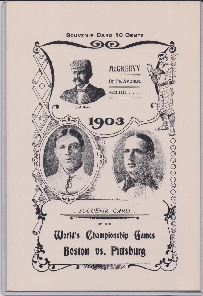 1903 OPIE Limited Edition Reprint World Series Program  Near-Mint to Mint - Image 1 of 1
