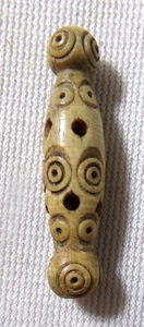 Antique Carved Yak Bone Middle Eastern Trade Bead - Picture 1 of 5