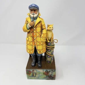 Jim Shore Sea Captain Cat 2004 Shorelights Old Salt Evening Star 118741 - Picture 1 of 7