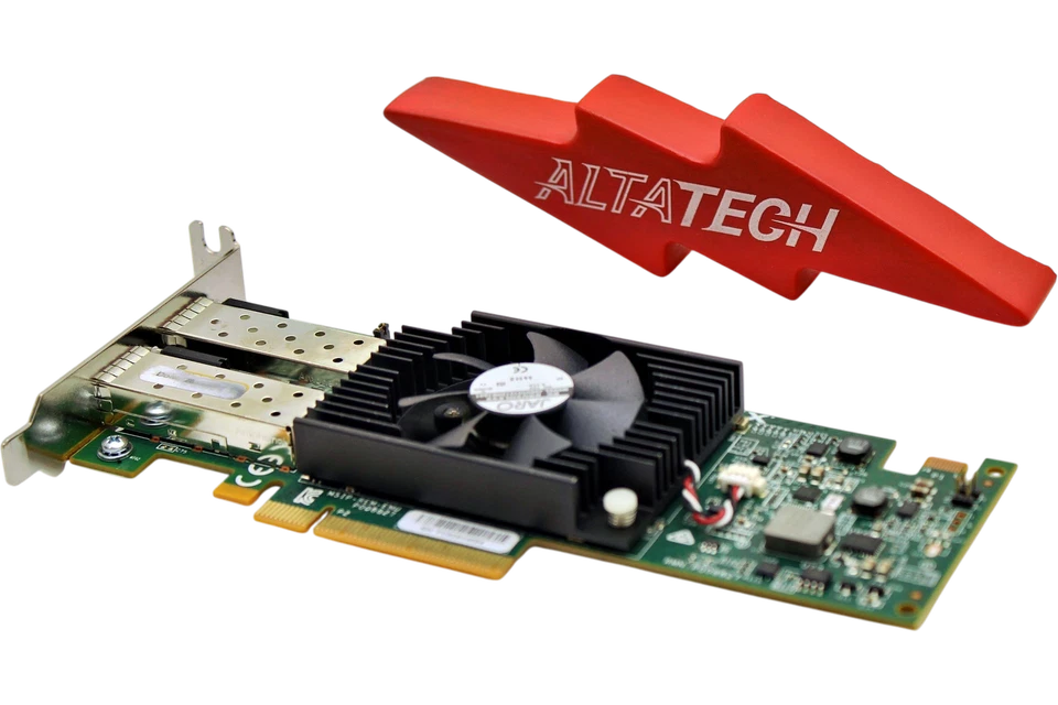 Dell NTF8N OCE14102B-N1-D 2-Port Emulex SFP+ LP 10GbE Ethernet Network Adapter - Image 1 of 4