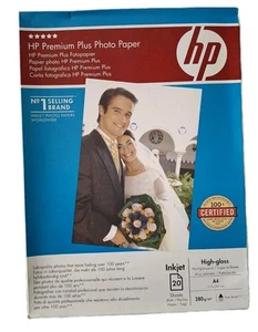 HP Photo Glossy Paper Premium Plus 300g/m² A4 (210 x 297 mm) 20 Blatt - Bild 1 von 2