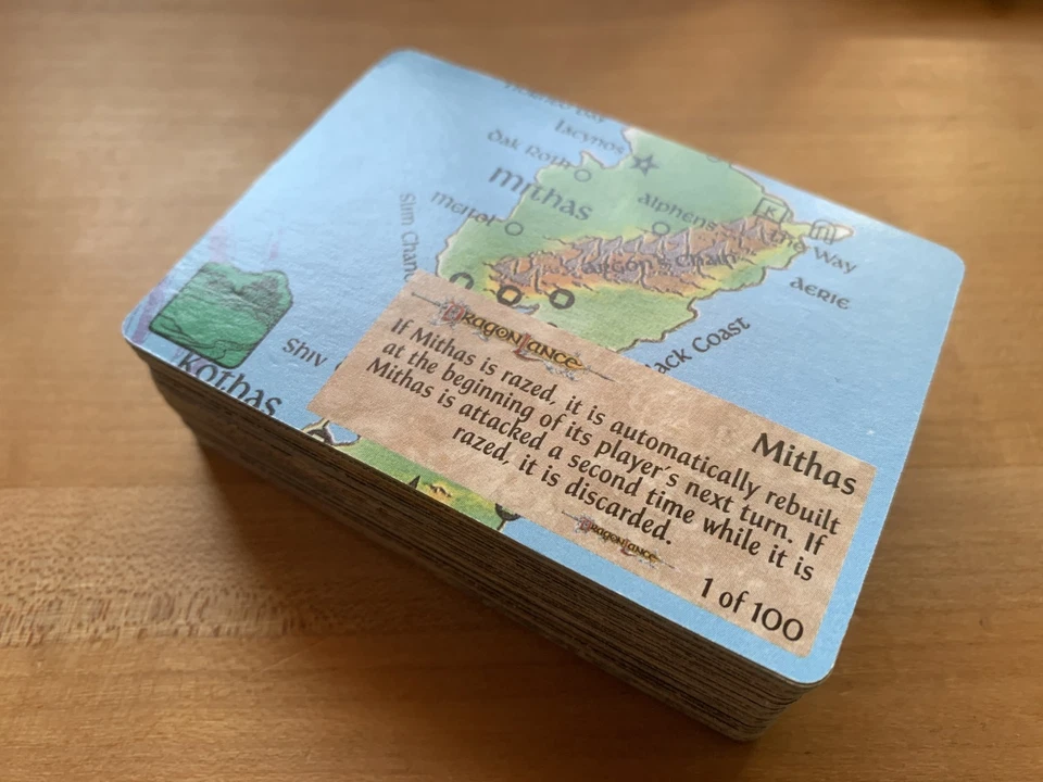 Spellfire CCG, Dragonlance, Complete Set 1-100, No Chase, Mint, TSR, 1994 - Image 1 of 1