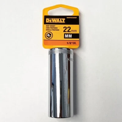 DeWalt 22mm Deep Socket 6-Point 1/2" Drive DWMT935360SP - Image 1 of 2