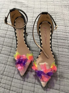 Betsey Johnson Landyn Neon Floral 4 Inch Heel 8.5 - Picture 1 of 15