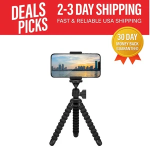 Lightweight Flexible Phone Tripod - Universal Mount for iPhone, Samsung & More - Picture 1 of 9