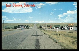Postcard Last Chance, Colorado on U.S. Highway 36 - Picture 1 of 2