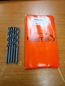 💥5) NEW HERTEL 15/64" 118° BLACK JOBBER DRILL BIT LOT OF 5 - Foto 1 di 6