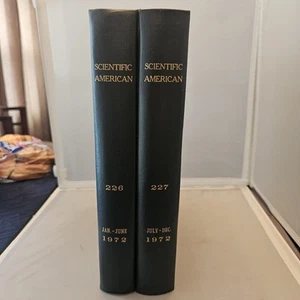 1972 Scientific America Magazine TWO Volumes #226 & #227 Library Bound Reference - Imagen 1 de 24