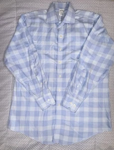 Brooks Brothers 1818 Button Shirt Mens L (16-33) Regent Fit Non-Iron Plaid Check - Picture 1 of 6