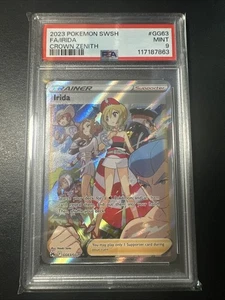 Irida #GG63 Arte Completo PSA 9 COMO NUEVO Pokemon TCG SWSH Crown Zenith - Imagen 1 de 2