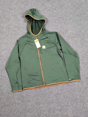 Sudadera con Capucha Carhartt Force Cremallera Completa Verde Niños Talla L 14/16 NUEVA CON ETIQUETAS Foto 1 de 4