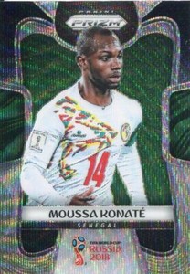 Prizm World Cup 2018 B/G Wave Parallel Base Card #280 Moussa Konate - Senegal